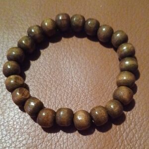 -- Brown Beaded Bracelet for Men